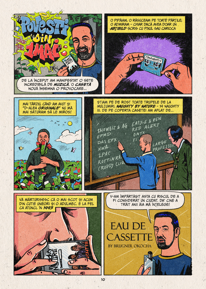 Prima bandă desenată despre istoria hip-hop-ului autohton. Autor: Adrian Cârciova, popularizat de „Vocea României” sub numele Tony Baboon