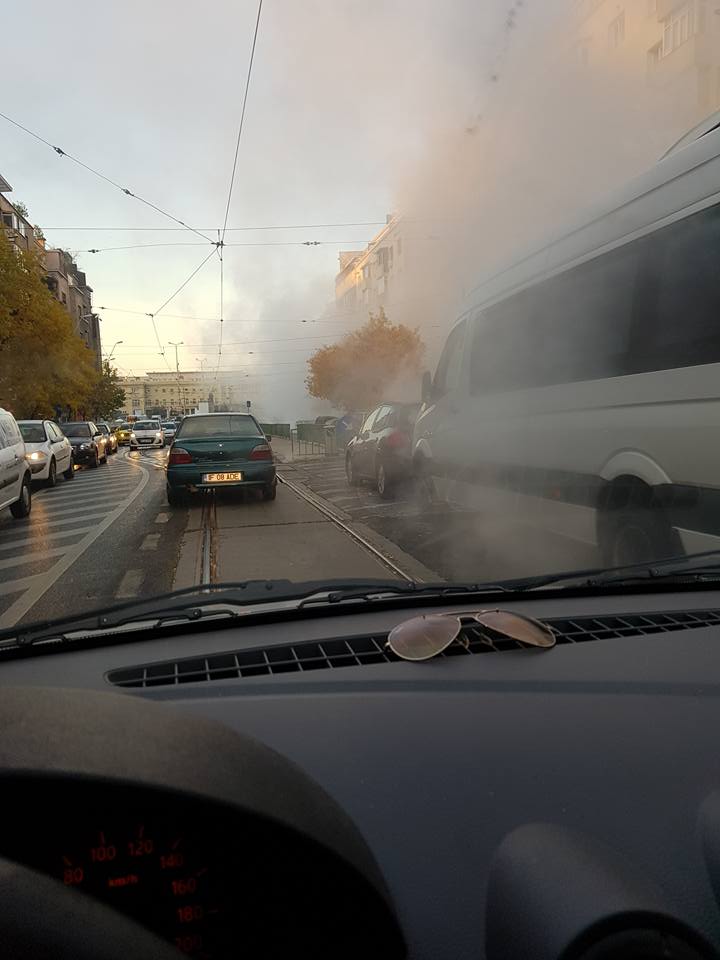 O conductă de apă s-a spart în apropierea Gării de Nord. Ce zone sunt afectate în sectorul 1 al Capitalei