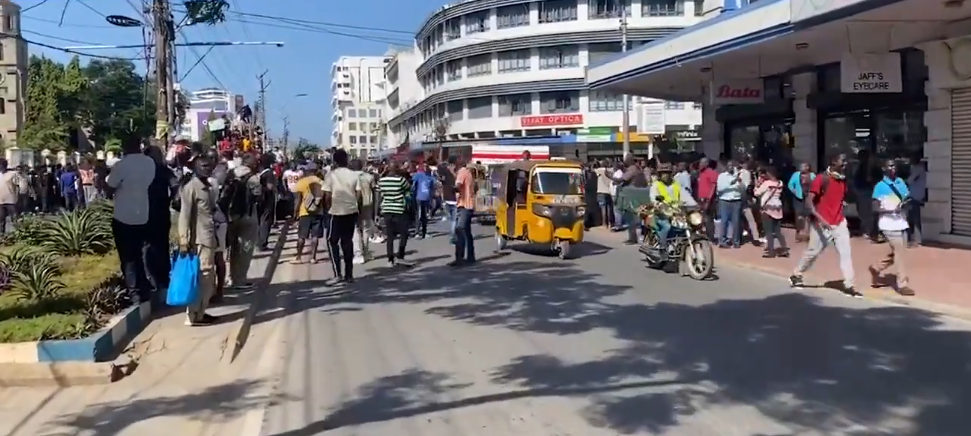 Youths protest against Finance Bill 2024 in Mombasa County