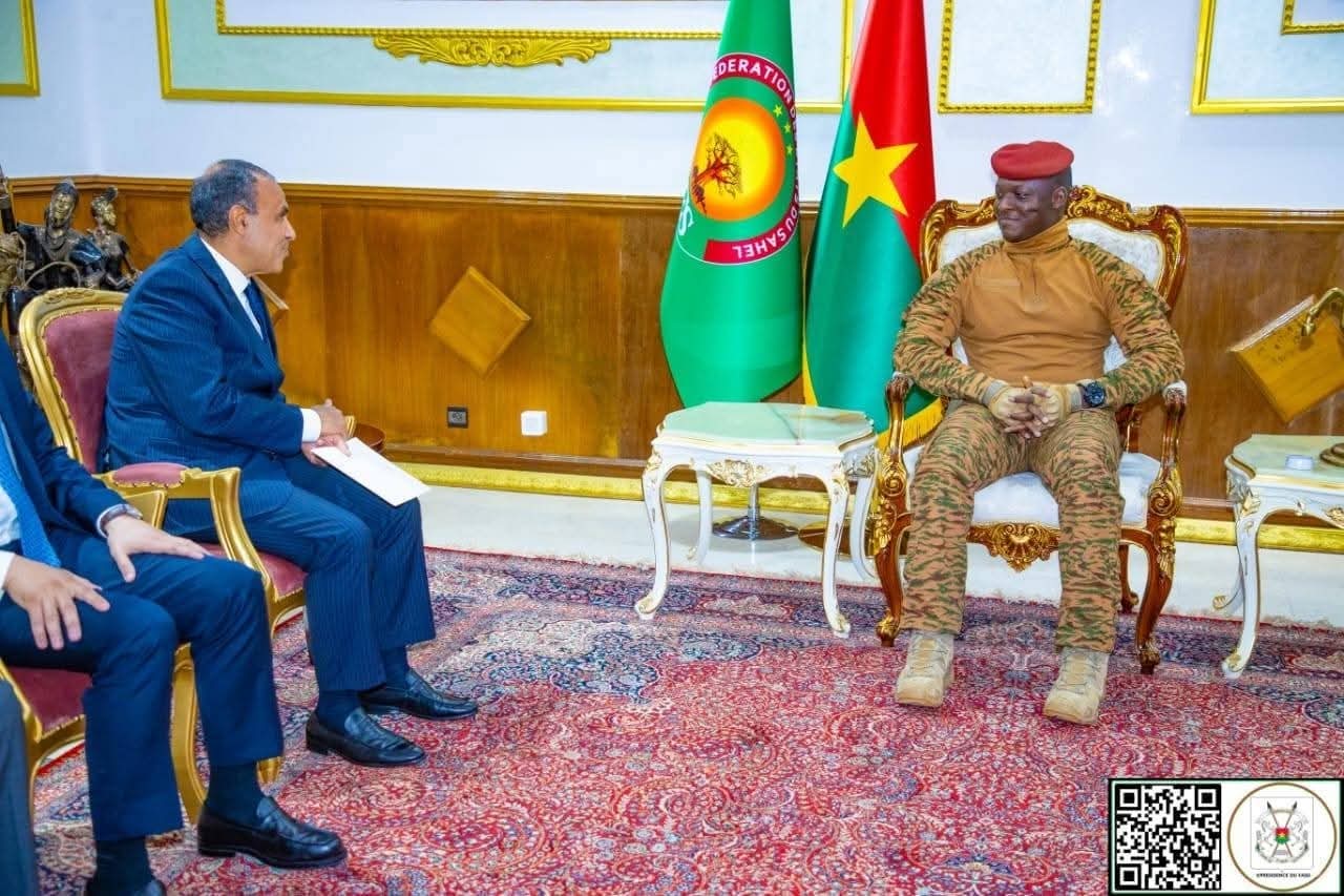 President of Burkina Faso Ibrahim Traore, and Egyptian Foreign Minister Badr Abdelatty