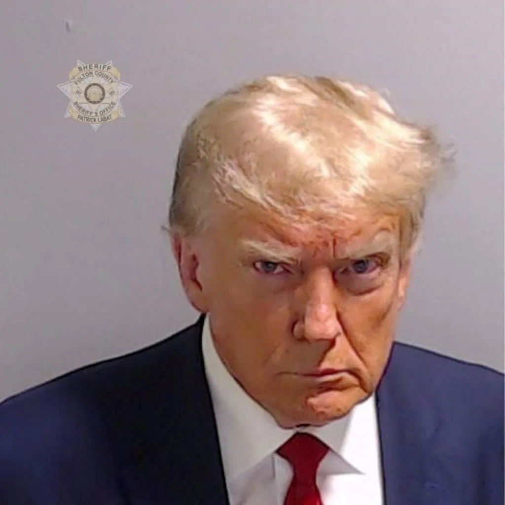 Noul portret oficial al lui Donald Trump seamănă cu fotografia făcută când președintele ales a fost la închisoare