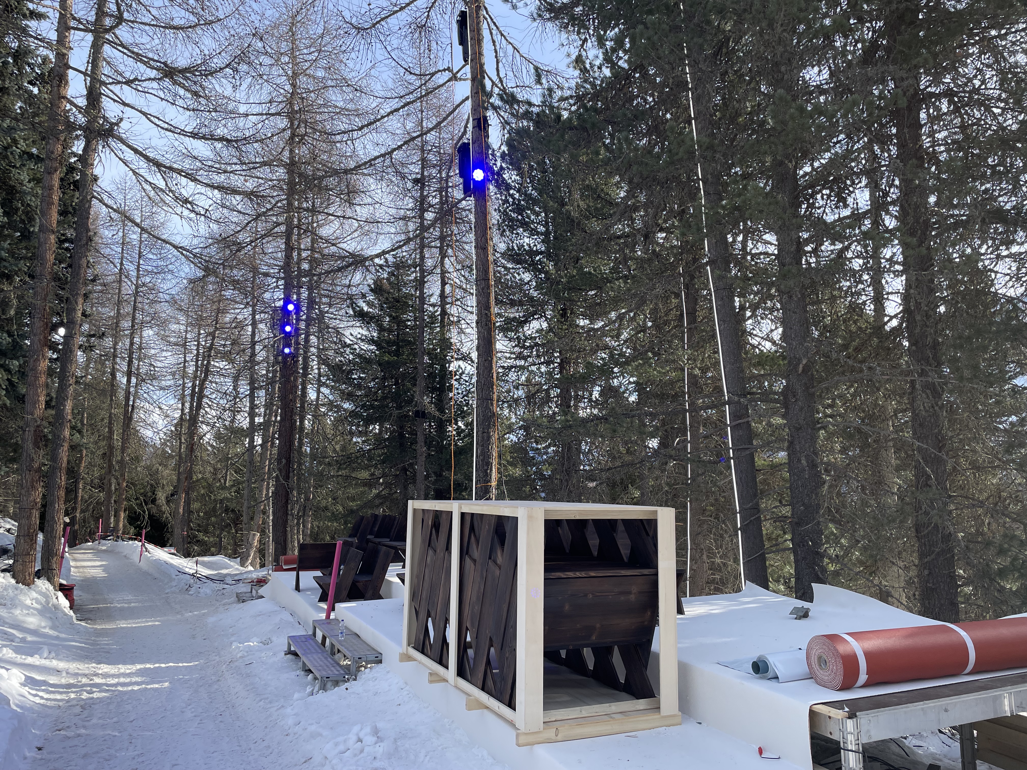 Prezentare de modă exclusivistă în mijlocul unei păduri, la St. Moritz. Organizațiile de mediu se tem că vor fi tăiați copacii. Cine este organizatorul