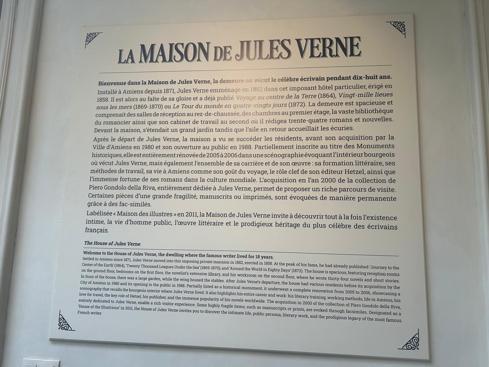 Legătura dintre casa lui Jules Verne din Amiens și București. „Ocolul Pământului” prin orașul unde autobuzele au pe ele poza scriitorului despre care se spune că s-a iubit cu o româncă