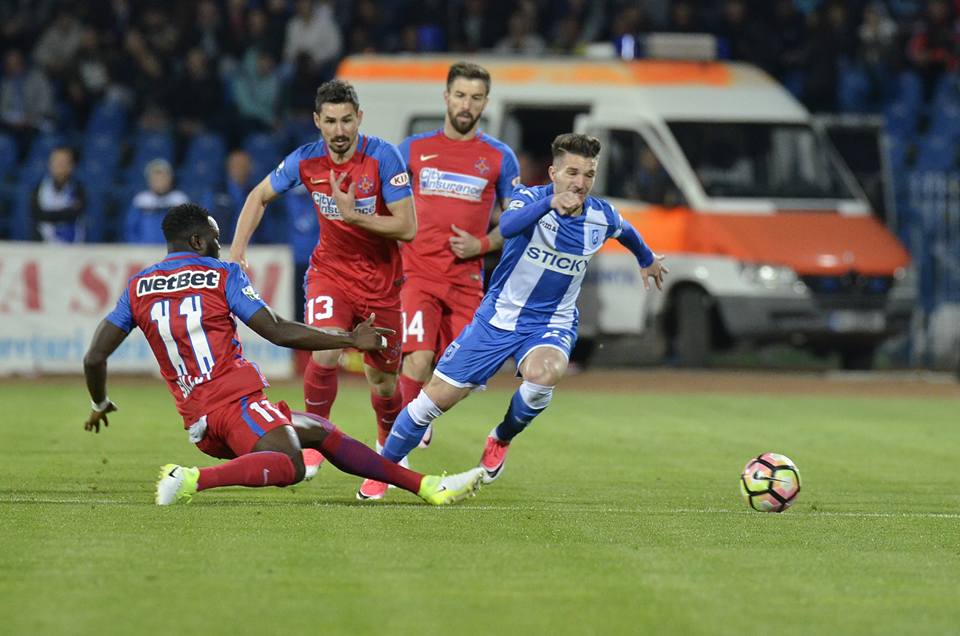 Liga 1, play-off, etapa a 5-a: CSU Craiova - FCSB 0-1. Bară și gol Gnohere! Avram a făcut praf meciul. Ivan, salvat de Niță! / FOTO&VIDEO