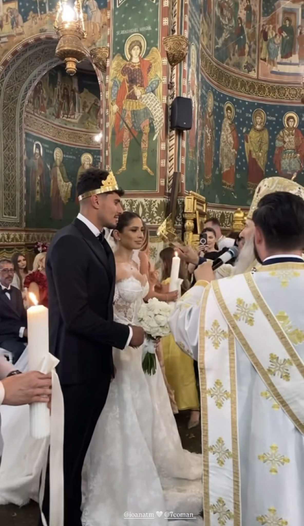 Imagini de la nunta lui Florinel Coman. Mirel Rădoi a fost naș, iar Gigi Becali s-a aflat printre invitați: „Mi-a adus 6 milioane de euro”