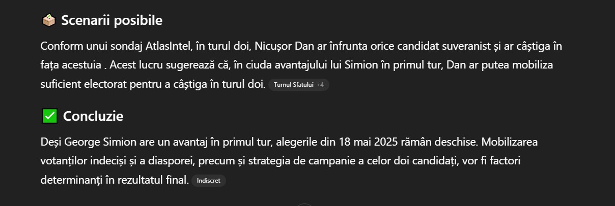 Cine crede inteligența artificială că va câștiga președinția dintre George Simion și Nicușor Dan