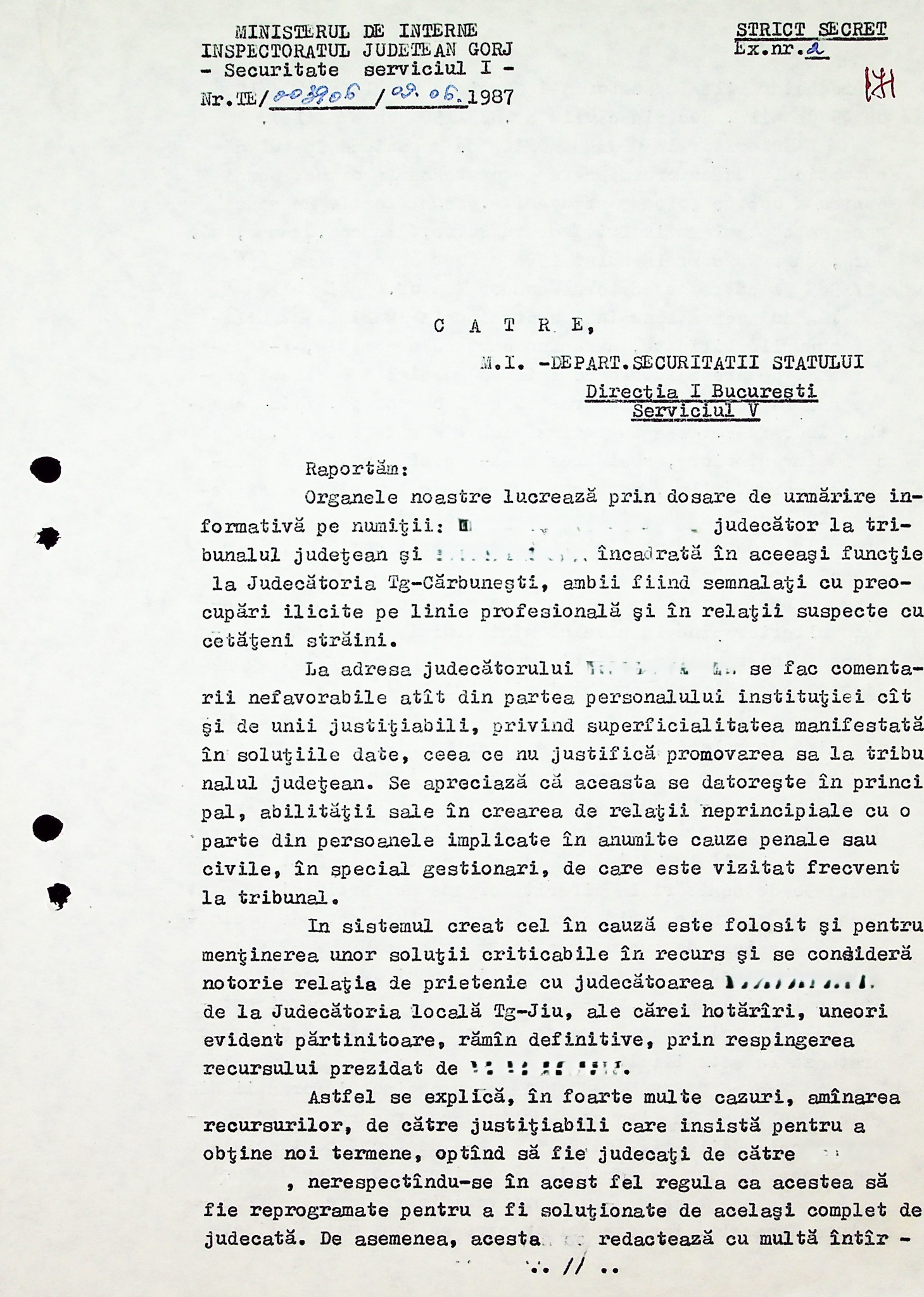 Corupția din justiția comunistă, în rapoartele Securității. Portretul judecătorului care „se pretează la orice”