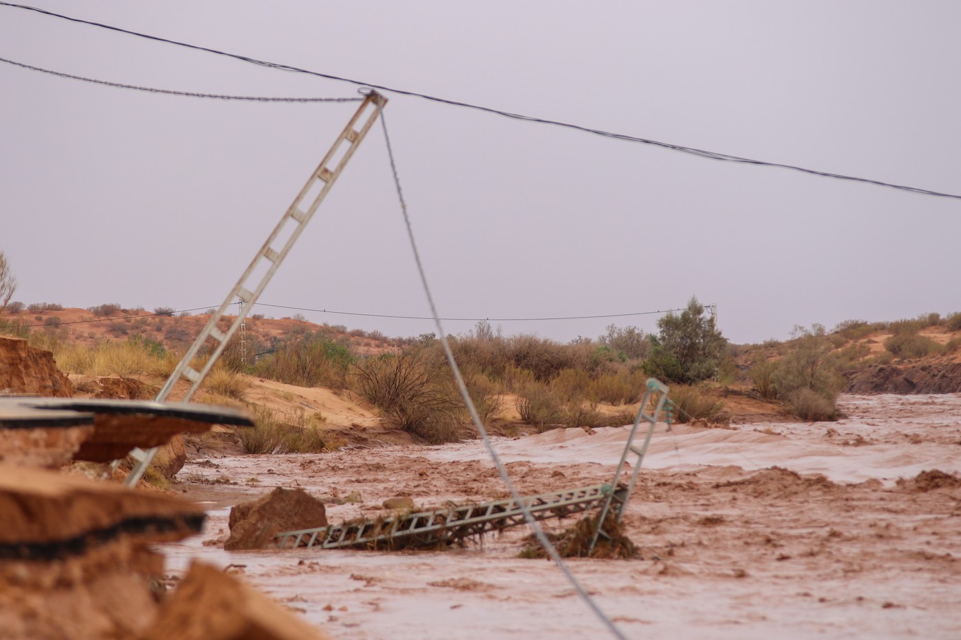 Inundații în deșertul Sahara, după potopul din Maroc | VIDEO