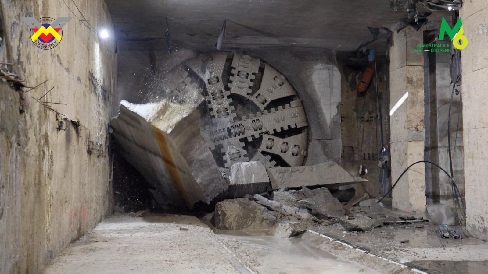 Magistrala 6 prinde contur: scutul de forare „Sfânta Maria” a ajuns la viitoarea stație de metrou Gara Băneasa