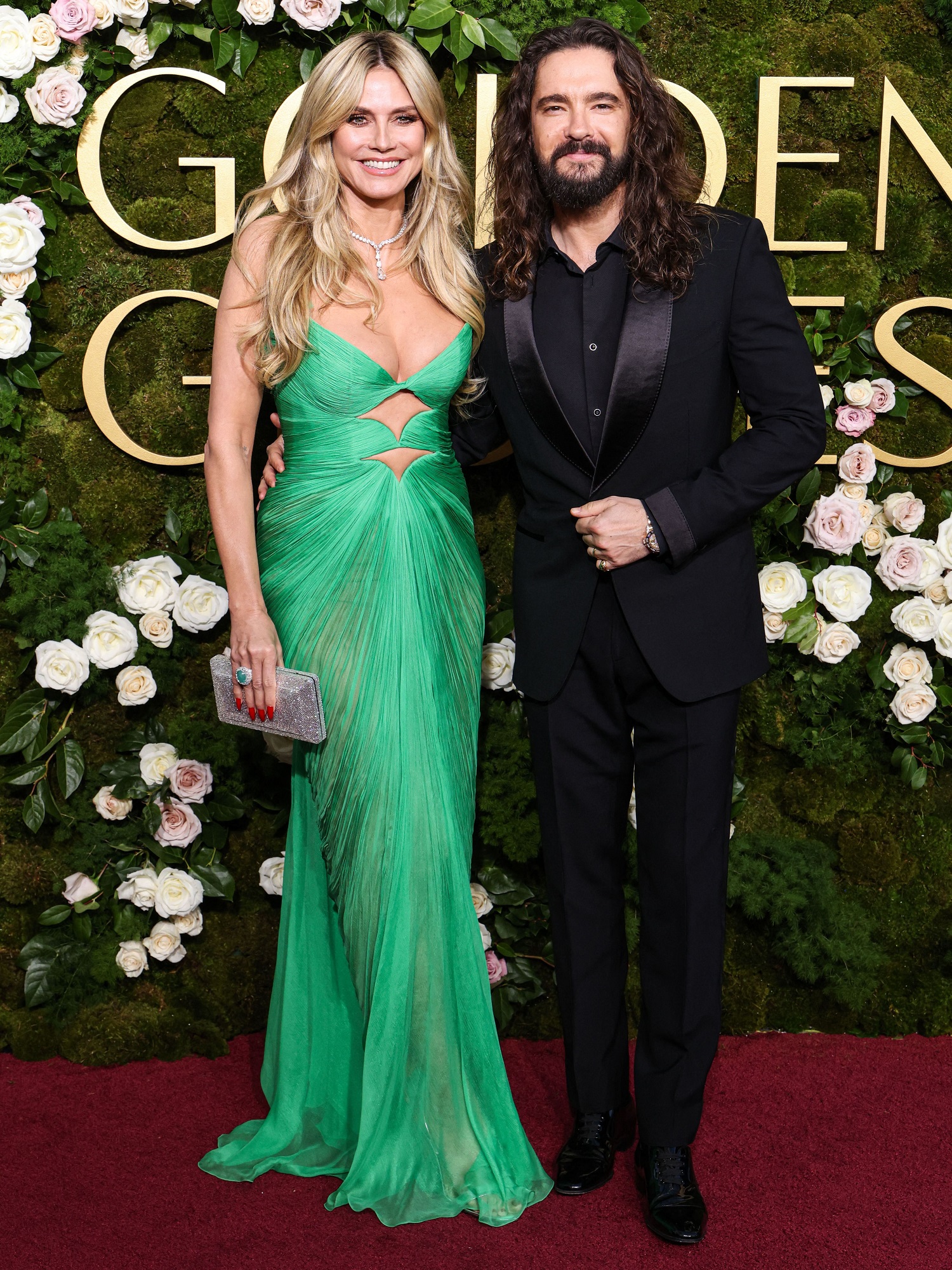 Heidi Klum a îmbrăcat la Globurile de Aur 2025 o rochie creată de un designer român. Ce a scris presa internațională despre ținuta ei