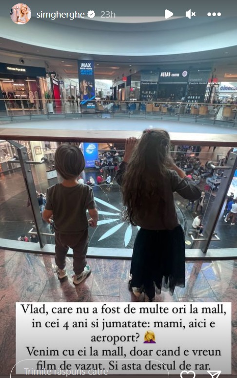 De ce Simona Gherghe nu își duce copiii la mall: „Dacă avem ceva timp pentru noi preferăm să facem orice altceva”