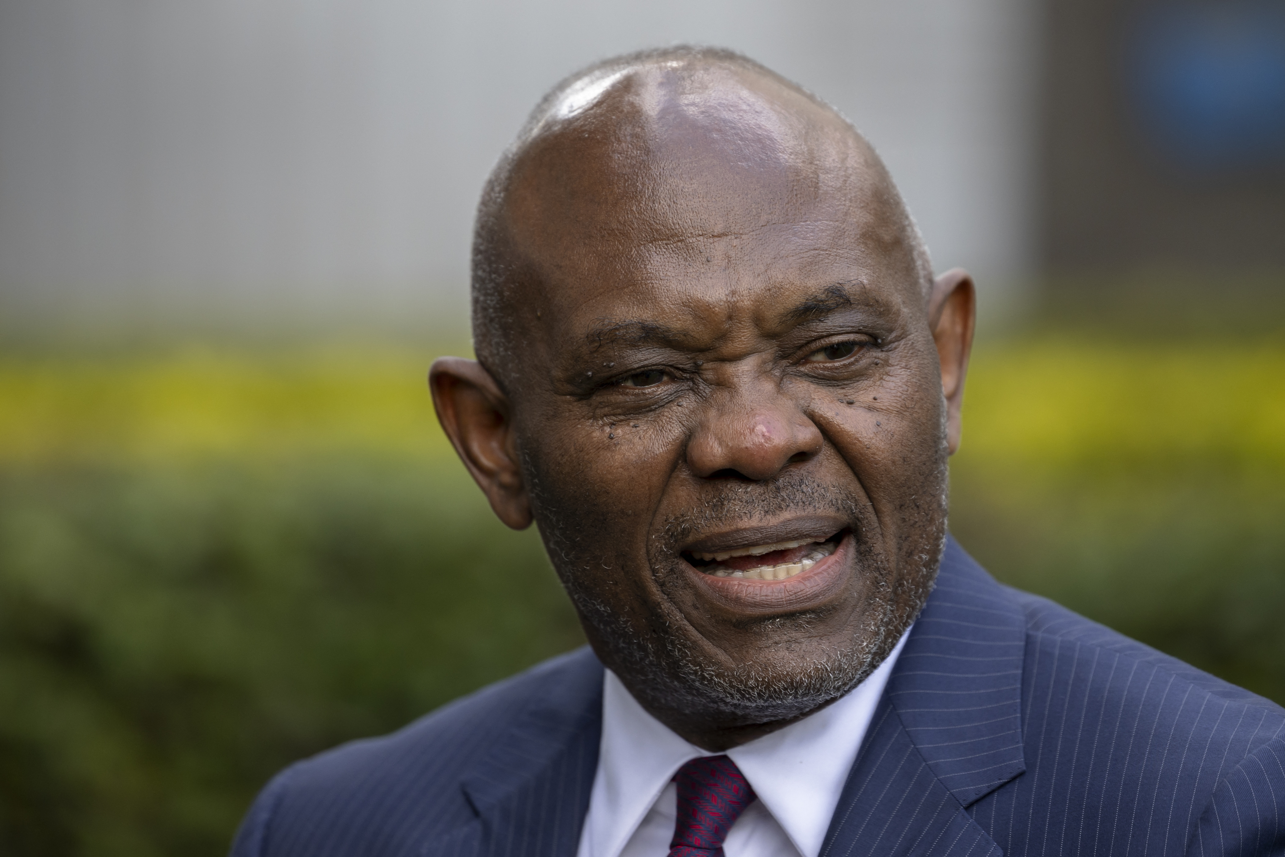 Chairman of the Heirs Holding Ltd., Tony O. Elumelu, is pictured during an interview on the sidelines of the Africa Forward Summit in Nairobi, on May 11, 2026. [Photo by Tony KARUMBA / AFP via Getty Images]