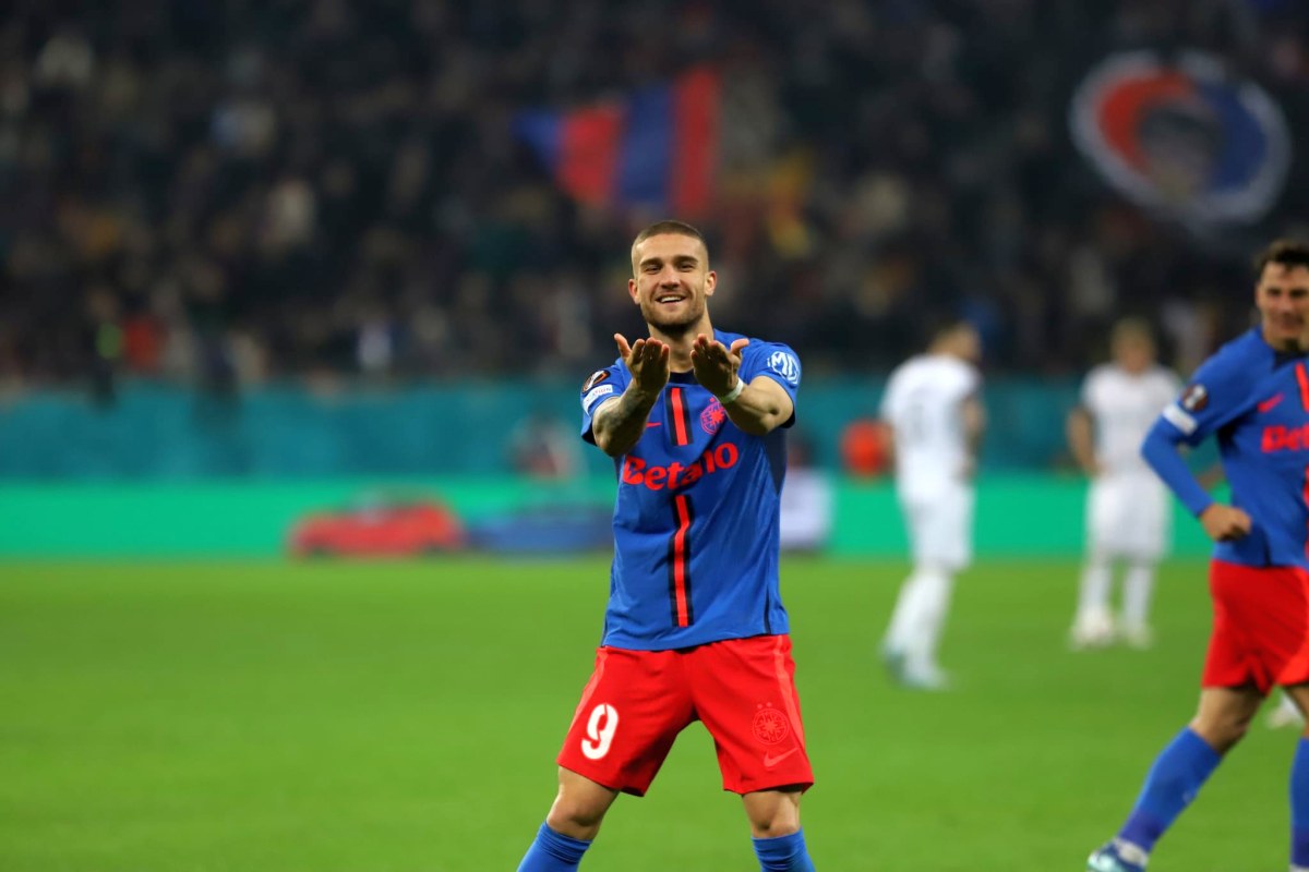 FCSB - Midtjylland 2-0. Gol în secunda 9 și a treia victorie în grupa Europa League pentru echipa lui Gigi Becali