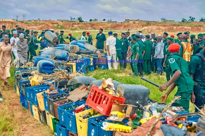 To ensure good morals, Hisbah destroys ₦60m worth alcohol, illicit drugs in Katsina [NAN]