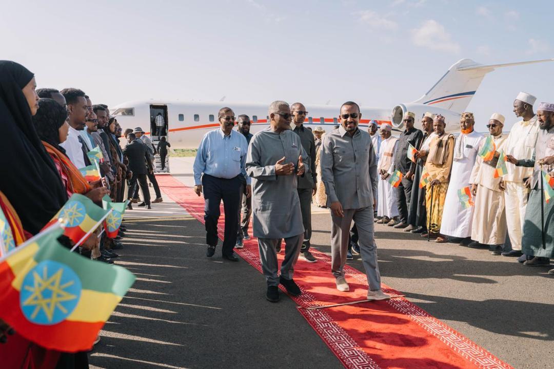 Prime Minister Abiy Ahmed and Aliko Dangote recently visited the construction site, affirming strong collaboration and commitment to the project. (Photo: x.com/AbiyAhmedAli)