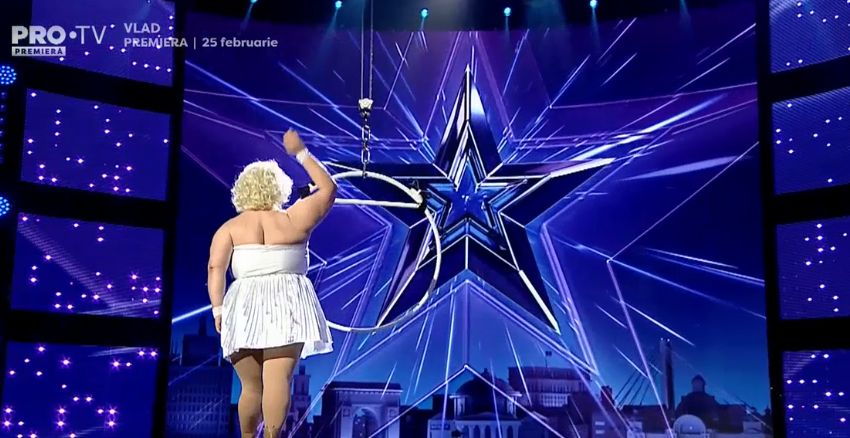 Românii au talent, sezonul 9. O rusoaică plinuță i-a dat pe spate pe jurați. Acrobație impresionantă la înălțime | FOTO & VIDEO