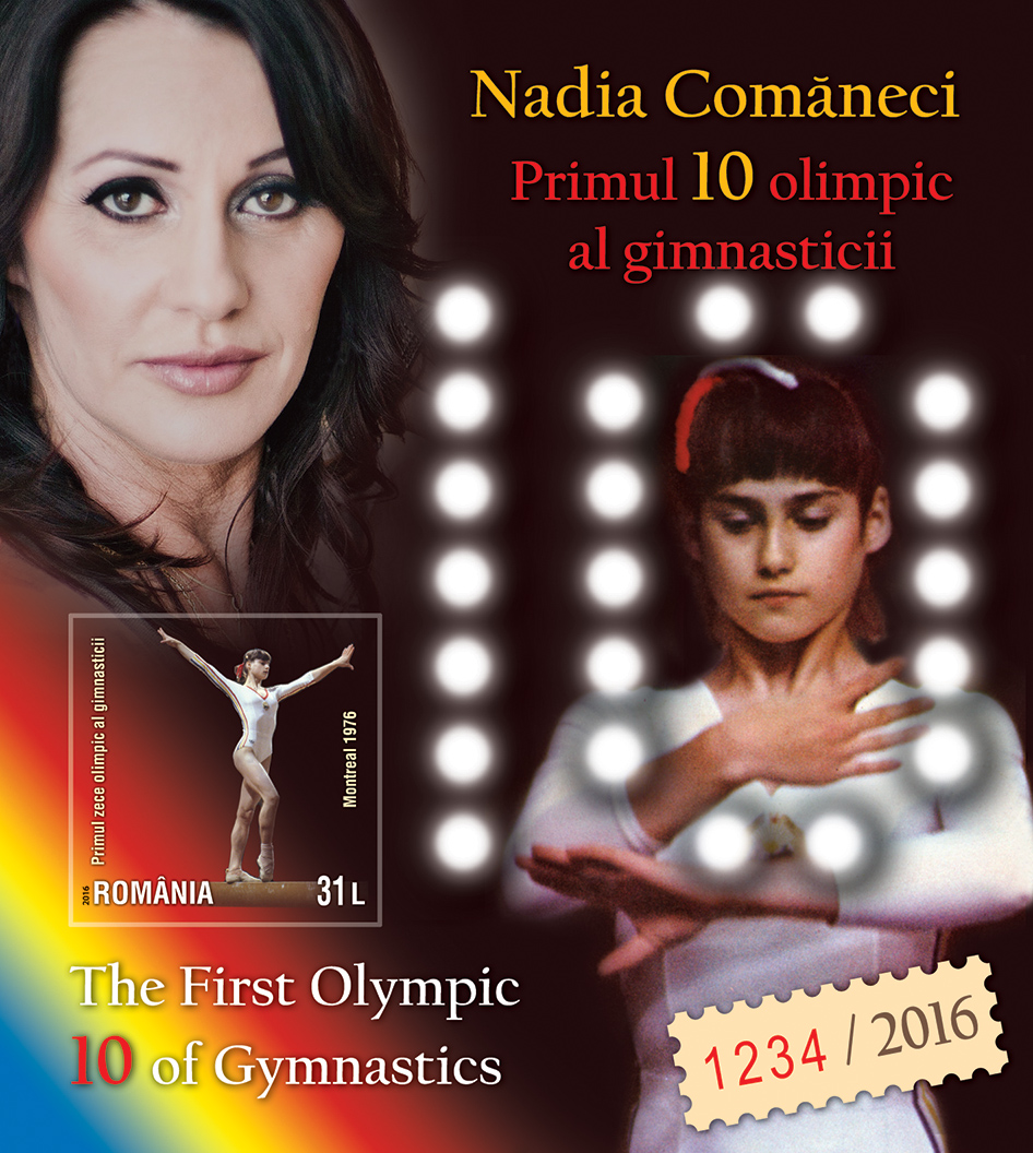Azi se fac 40 de ani de la primul 10 din istoria gimnasticii. Performanța Nadiei Comăneci, omagiată printr-o colecție de timbre. 25 de articole Libertatea de colecție