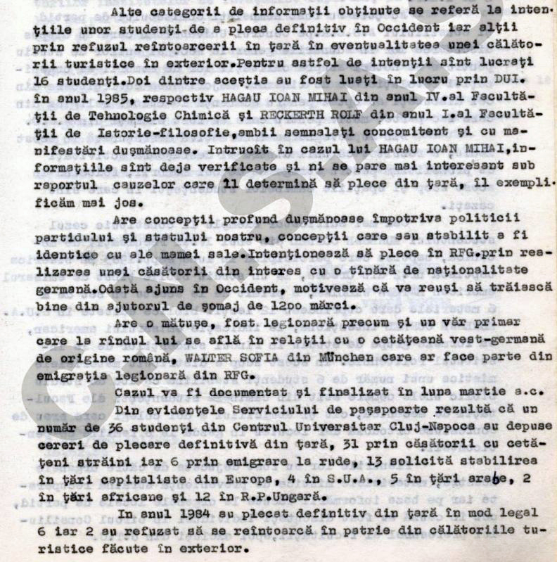 Cum îi urmărea Securitatea comunistă pe studenți. Scrisoarea ironică „interceptată” în 1985: „Untul la kilogram, smântână 3 feluri la alegere, 15 feluri de brânzeturi”