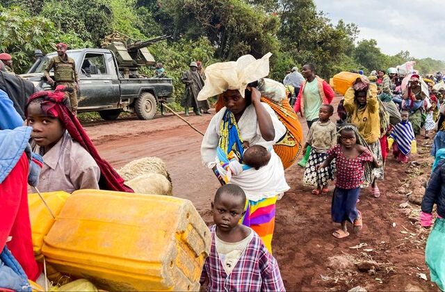 Hostilities between the DRC armed forces and the Rwandan-backed M23 group have displaced about 5.6 million Congolese