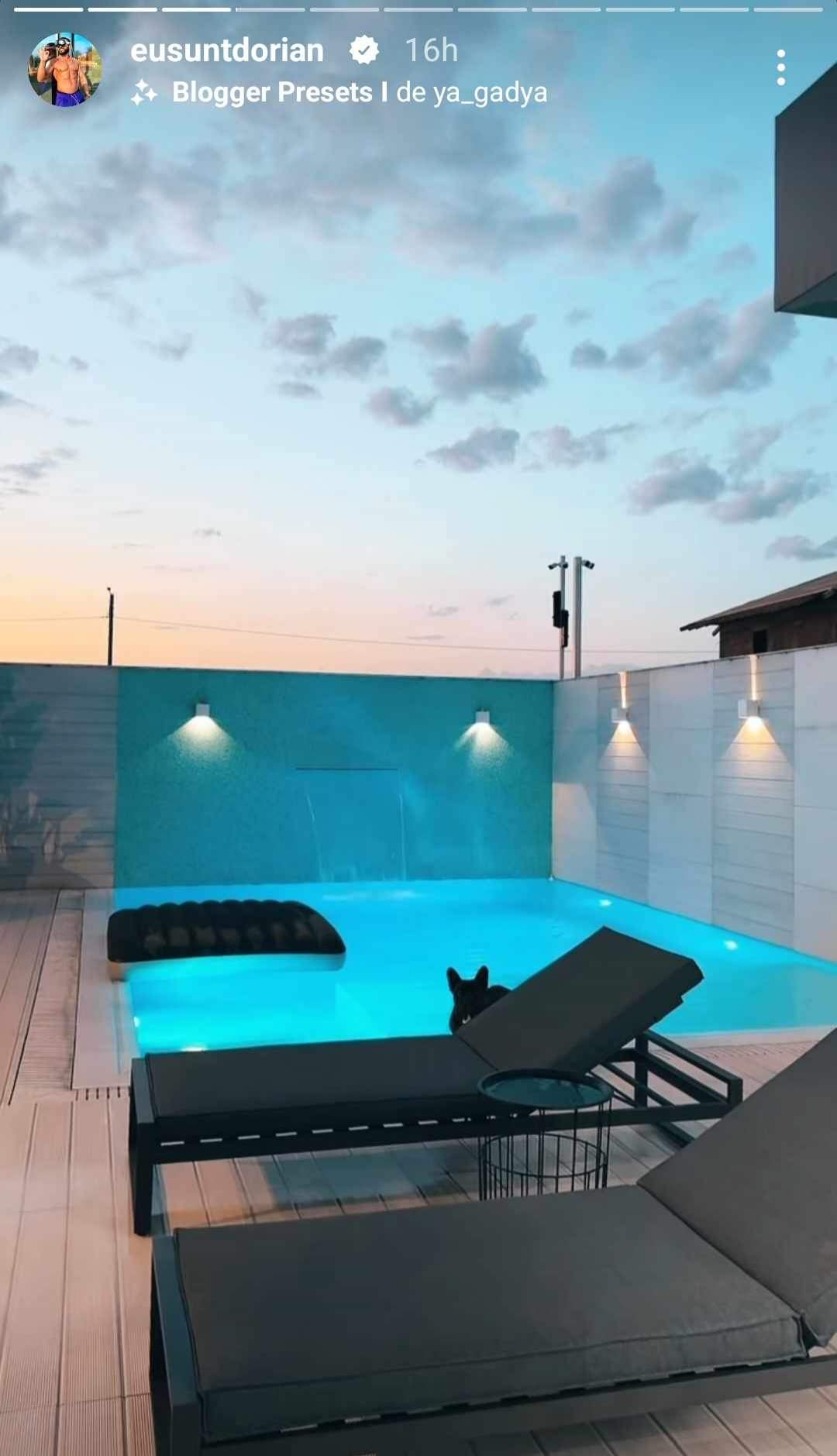Imagini din curtea lui Dorian Popa. A investit mii de euro pentru a avea propriul paradis acasă