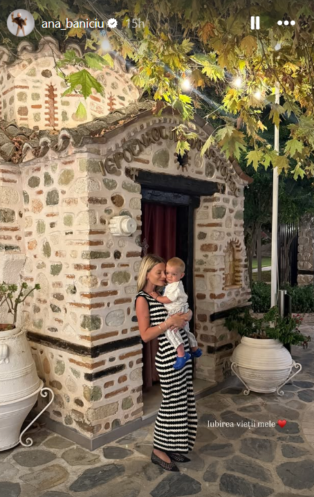 Imagini cu Ana Baniciu și fiul ei din vacanța în Grecia. Ce mult a crescut Aris. „Iubirea vieții mele”