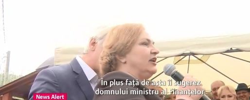 Eugen Teodorovici, ministrul Finanțelor, și senatorul liberal Carmen Hărău s-au certat pe microfon la Hunedoara | FOTO