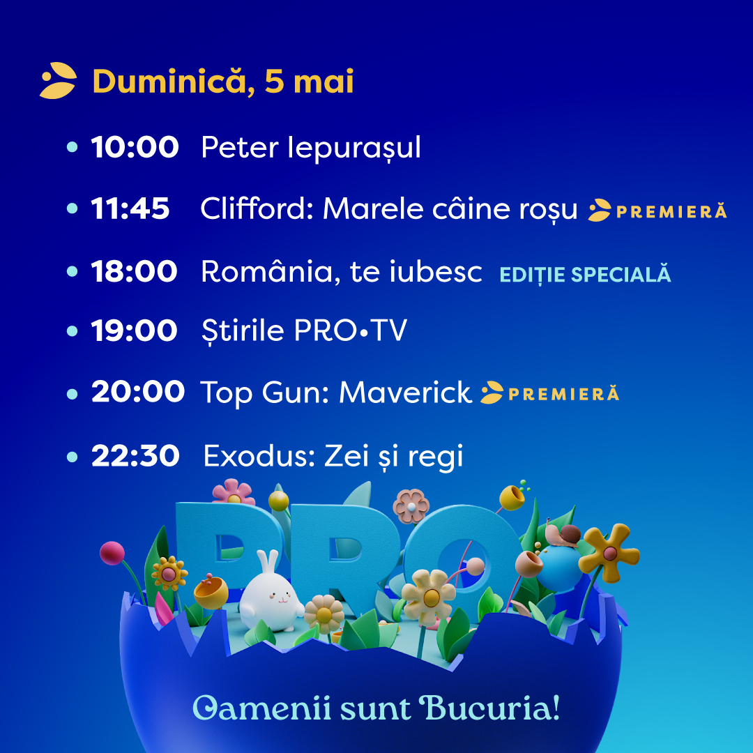 Program TV special de Paște la PRO TV. Când va fi difuzat filmul „Iisus din Nazareth”