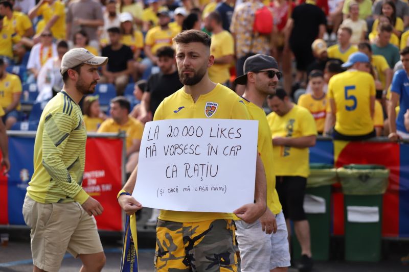 Fanii au urmărit România – Olanda pe ecrane gigant, la București, pe ploaie. Unde s-a văzut în Capitală meciul din „optimile” Euro 2024
