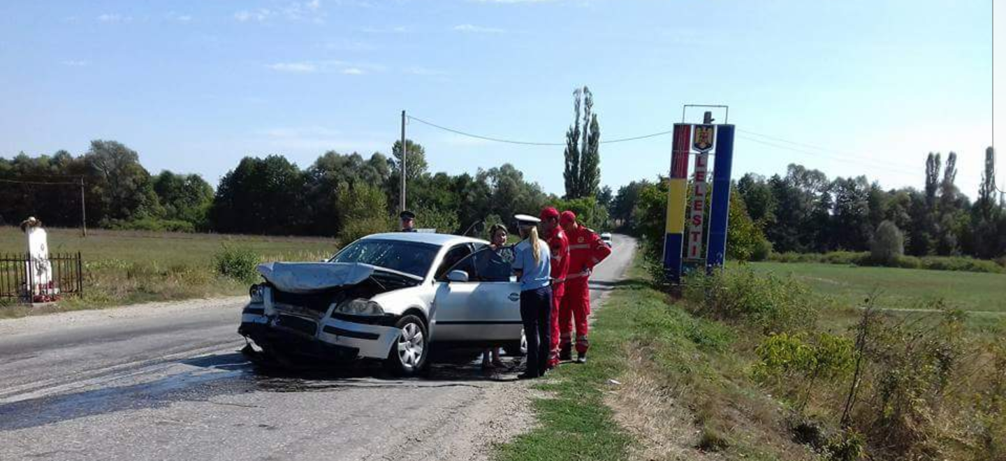 Doi polițiști, răniți într-un accident în Gorj. Printre victime este și șeful Poliției Târgu Jiu