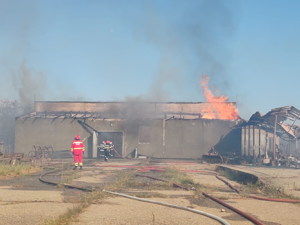 Incendiu uriaș de vegetație în Maramureș. Flăcările au ajuns în zona locuințelor. Circa 90 de oameni, evacuați