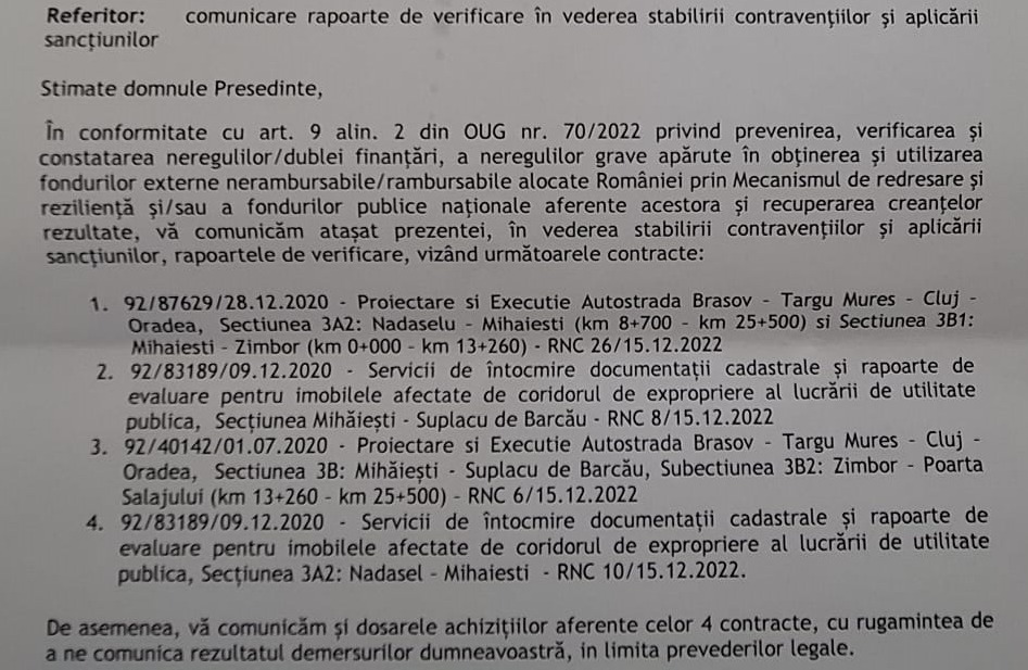 Care sunt segmentele de autostradă care au pierdut finanțarea din PNRR. „Nereguli grave” la utilizarea fondurilor externe nerambursabile