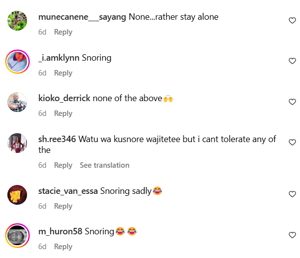 Kenyans share what they can tolerate from a partner