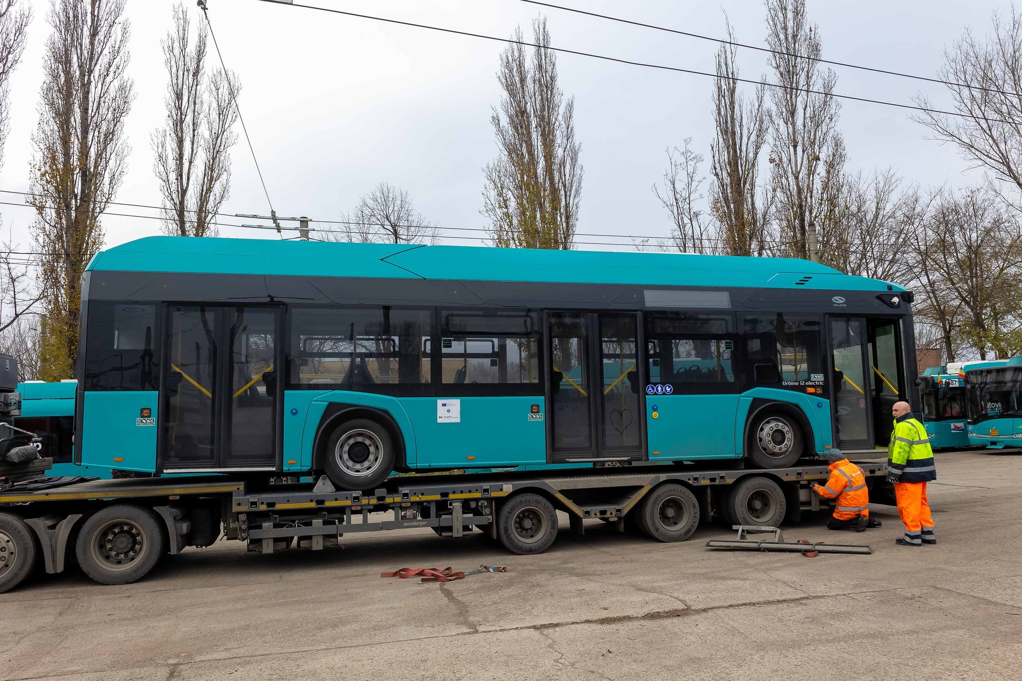 Primele doua autobuze electrice au sosit în Galați. Primăria a achiziționat 42 de autobuze