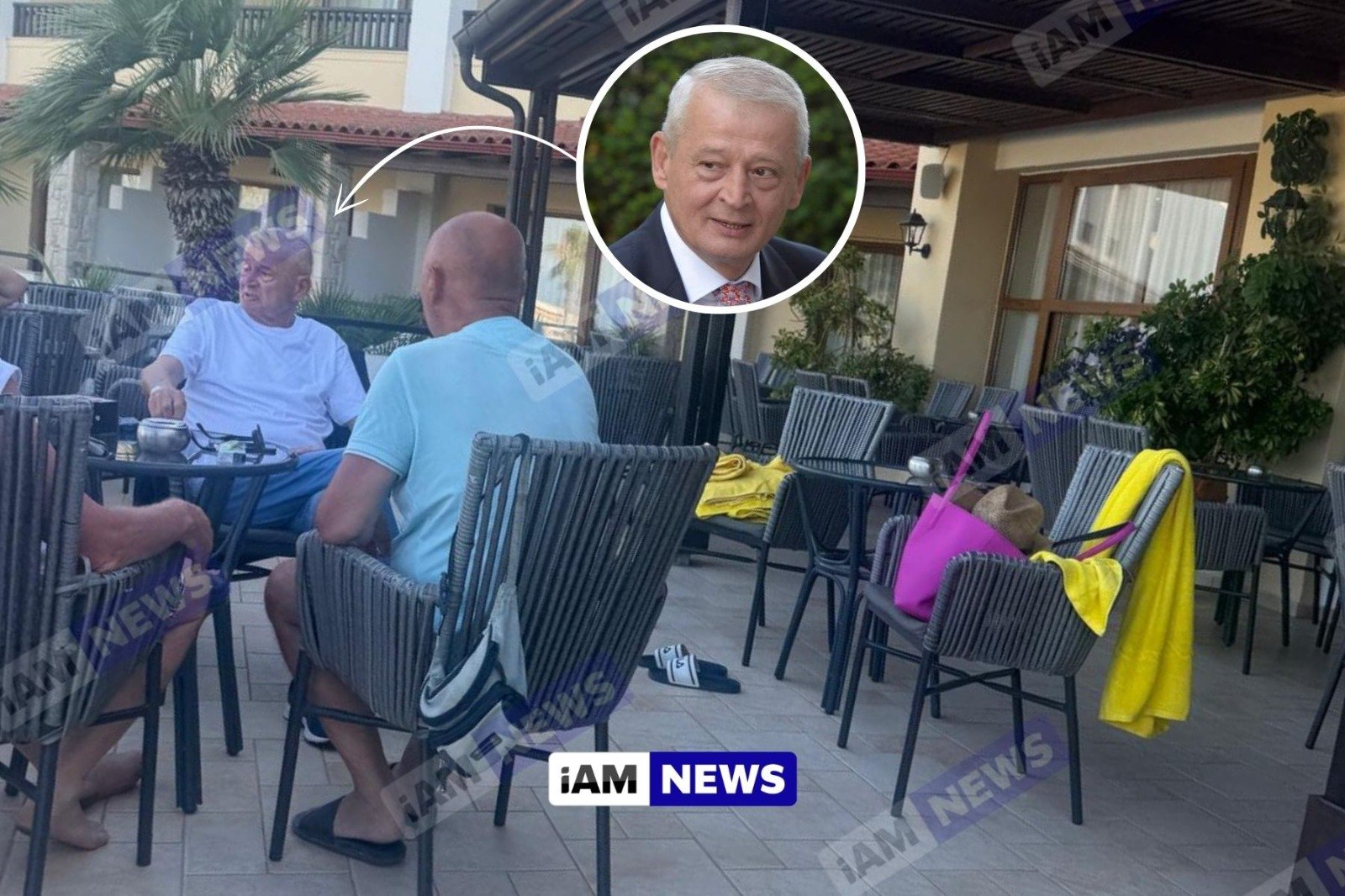 Sorin Oprescu, relaxat la masă cu prietenii, pe terasa unui hotel din Grecia. Fostul primar nu poate fi extrădat 