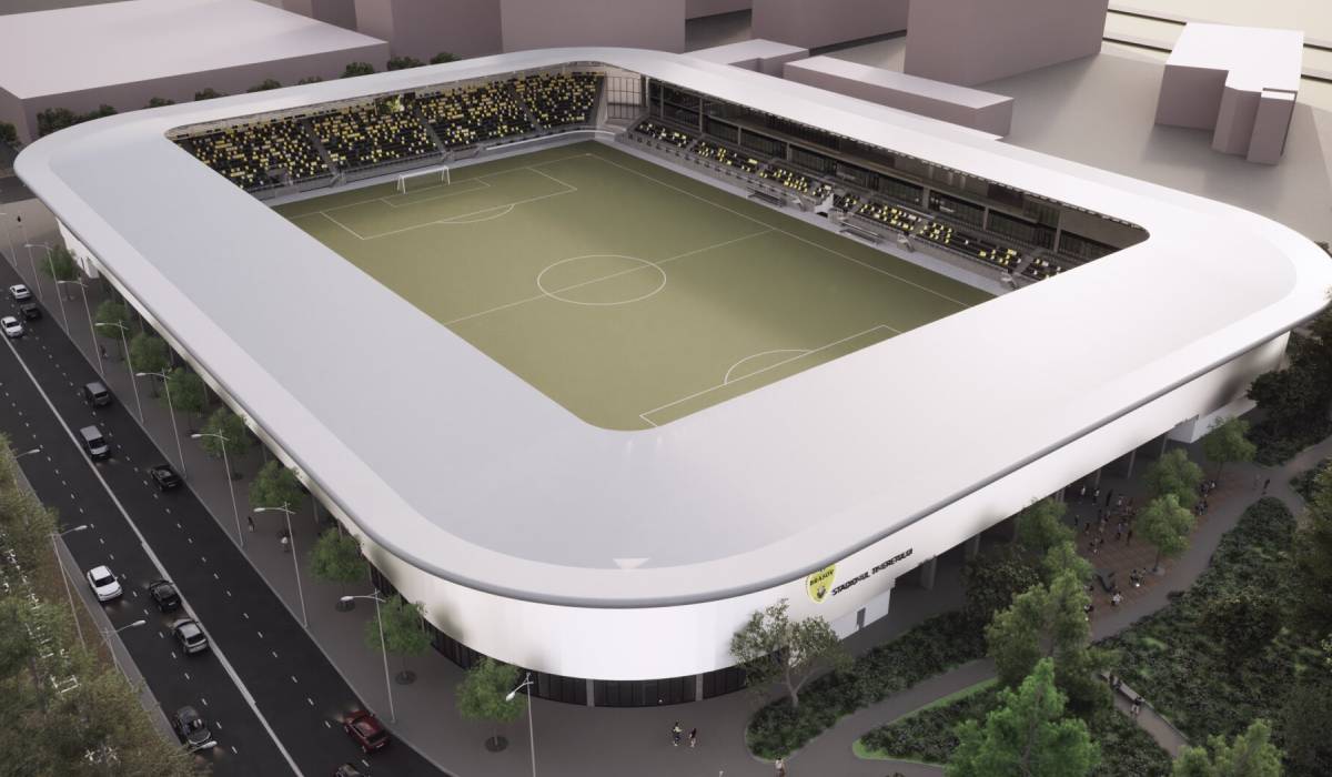 Cine construiește stadionul de 100 de milioane de lei din Brașov, cu o capacitate de 9.716 locuri
