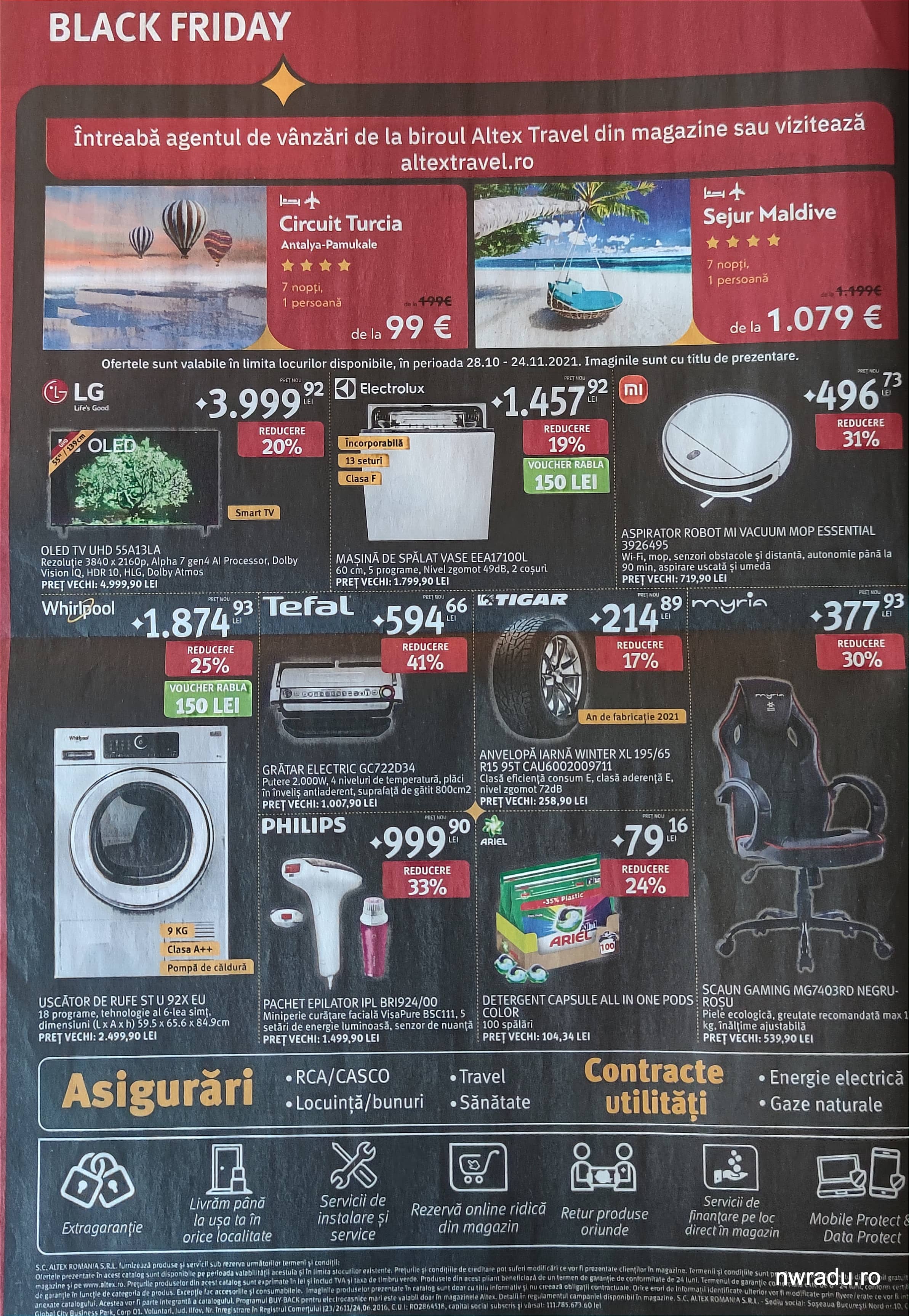 Catalogul ofertelor Altex de Black Friday 2021. Reducerile au început pe 28 octombrie