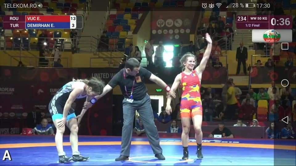 Campionatele Europene de lupte Rusia 2018. Alina Vuc a pierdut finala categoriei 50 kg, dar rămâne cu argintul