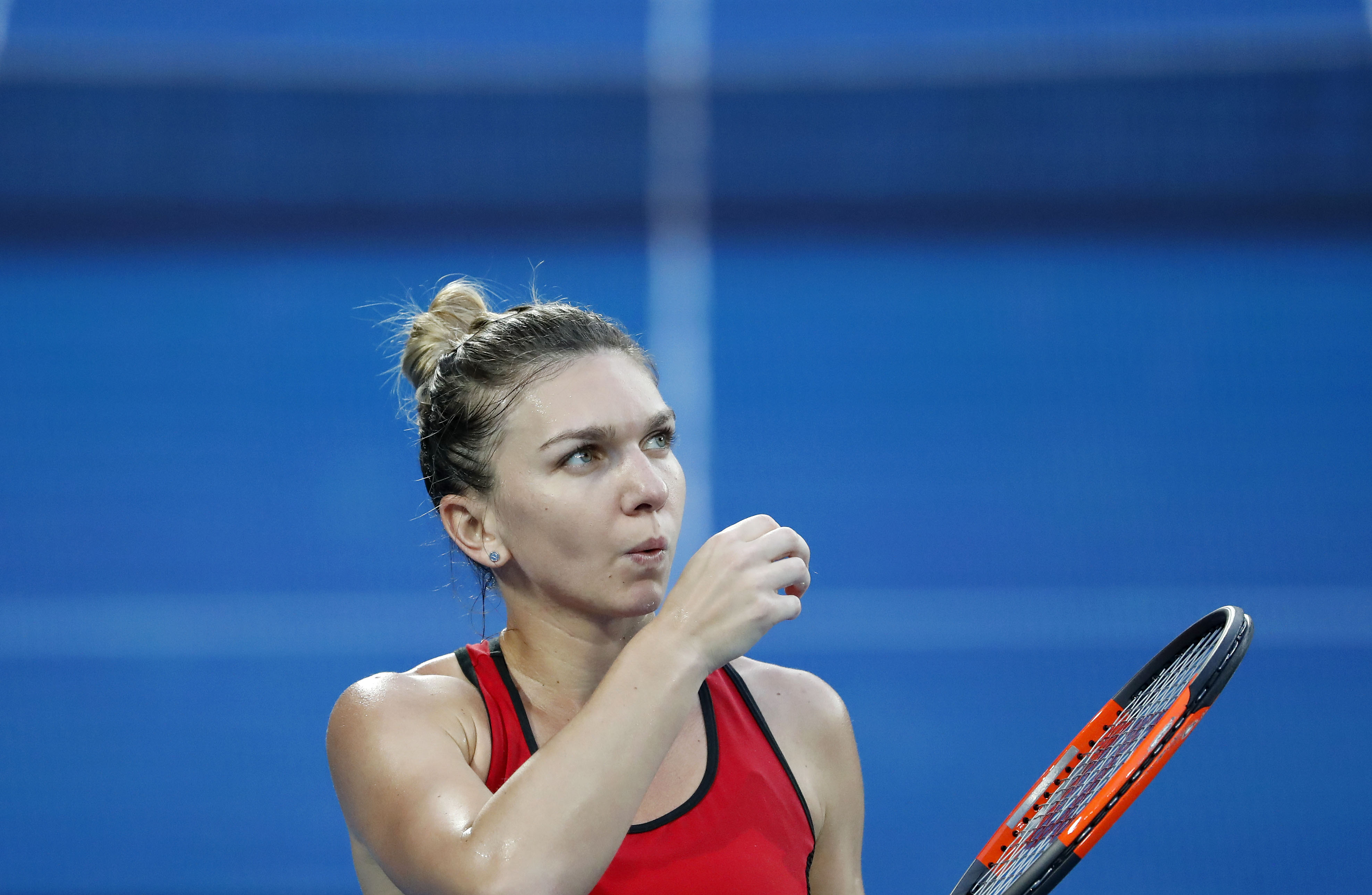 Imaginile finalei Halep - Wozniacki. Românii fac show pe Rod Laver Arena, din Melbourne. S-au speriat când a acuzat probleme fizice: ”Simo de oțel”” / FOTO