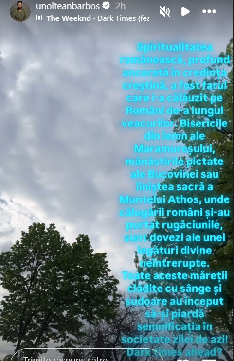 Mike, primul mesaj după ce s-a zis că s-a despărțit de Iulia Albu. Ce îl preocupă: „Urmează vremuri întunecate?”