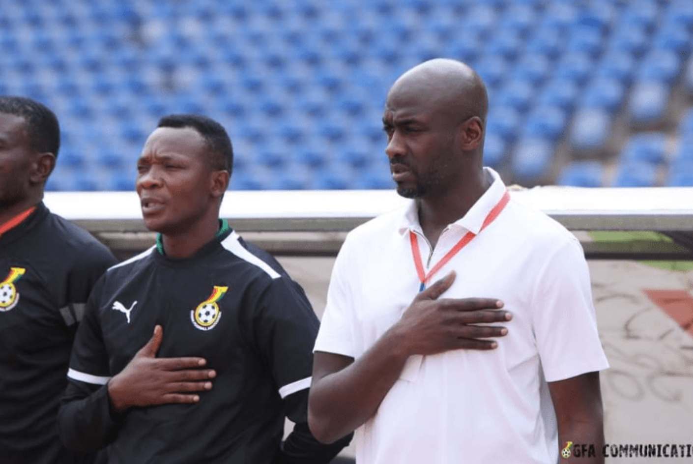 Ghana coaches back with team after serious car crash