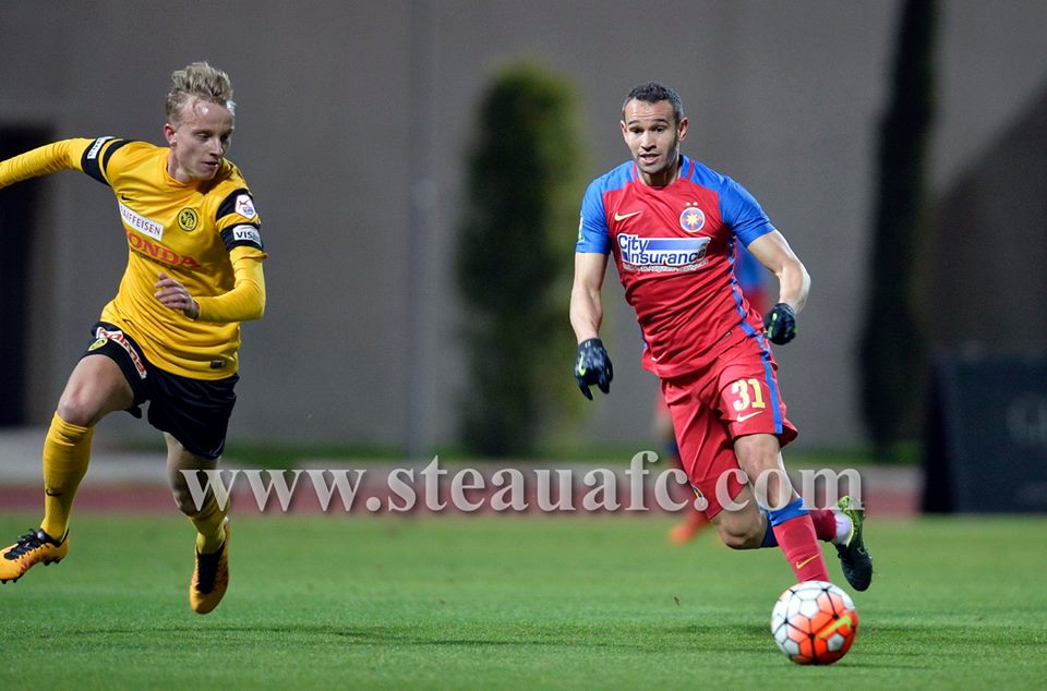 Steaua - Young Boys Berna (Elveția) 2-2! ^Jugurtha Hamroun a reușit dubla, Ciprian Marica a debutat cu pasă de gol / FOTO