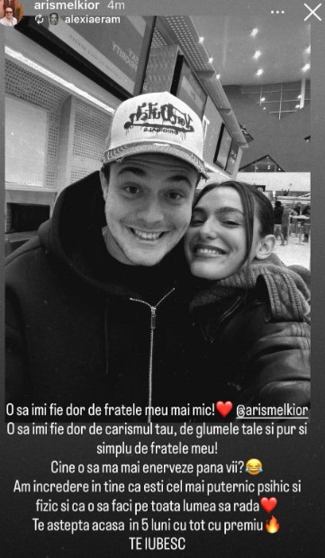Alexia Eram s-a despărțit în lacrimi de fratele ei la aeroport. Aris a plecat la Survivor: „Ești cel mai puternic psihic și fizic”