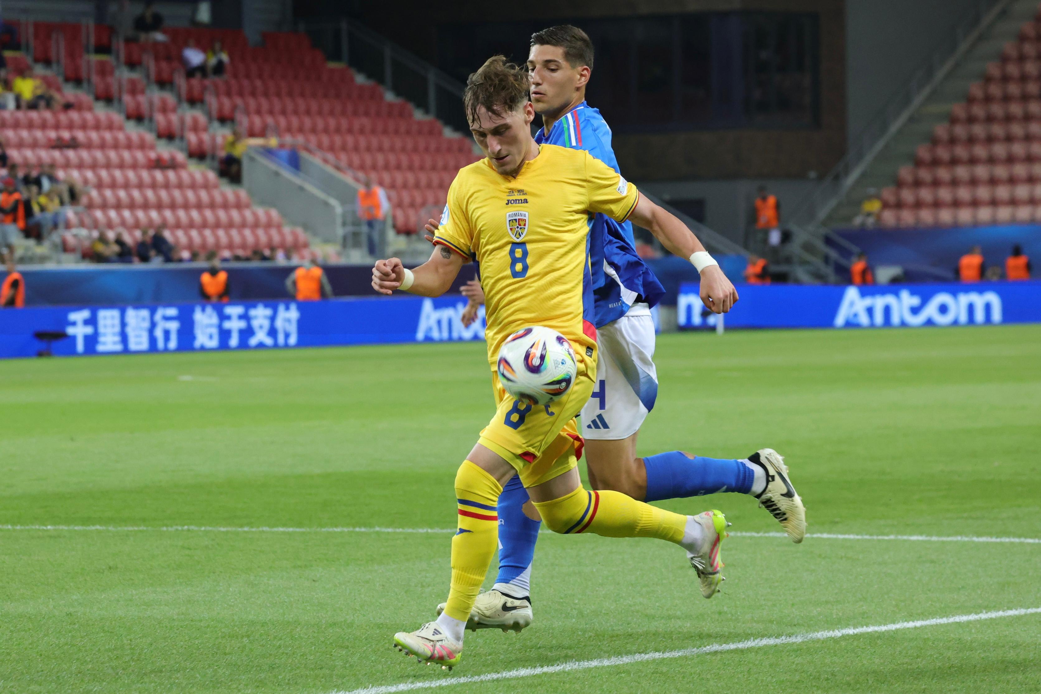 Euro U21 2025: România, învinsă la limită de Italia, scor 0-1. Tricolorii au arătat că se poate