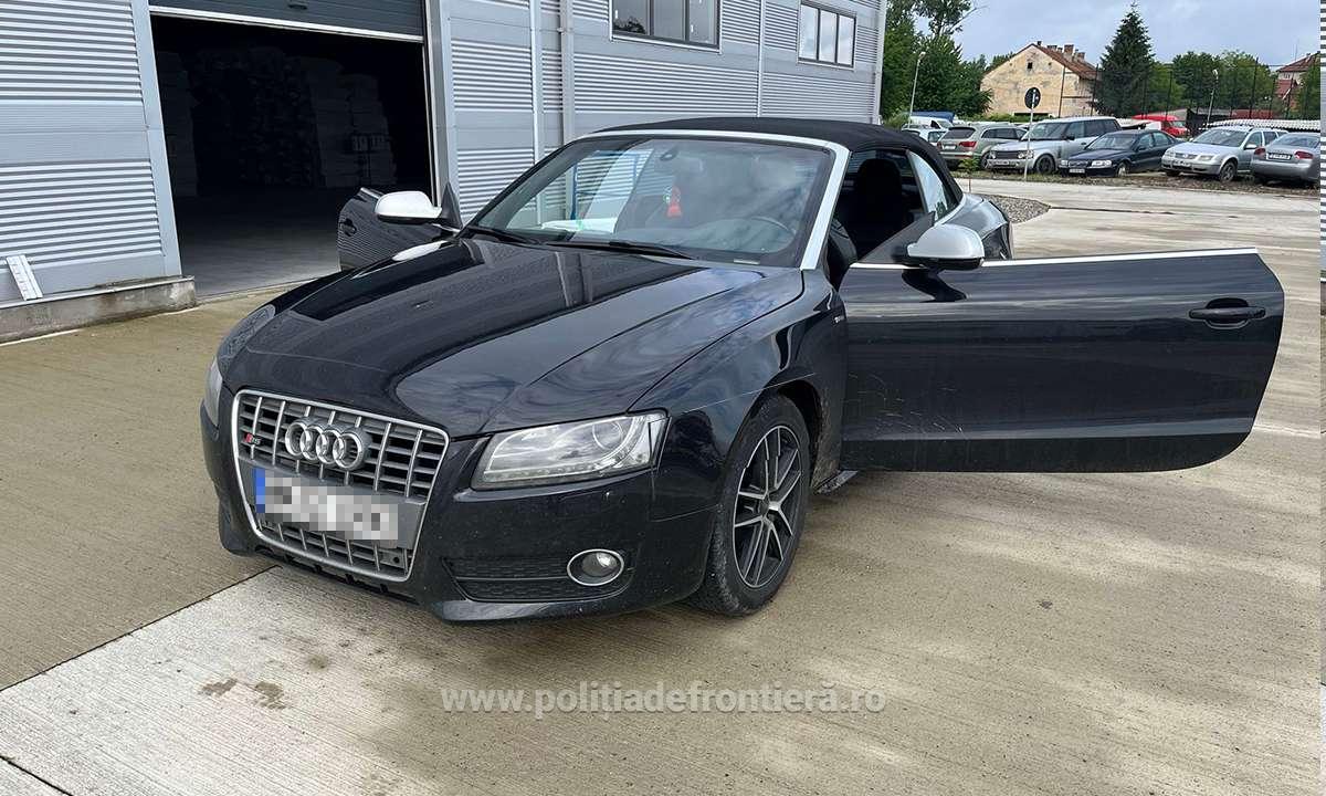 Șoferul care le-a spus polițiștilor că portbagajul e stricat și nu se deschide a rămas fără Audi, pe o șosea din Maramureș