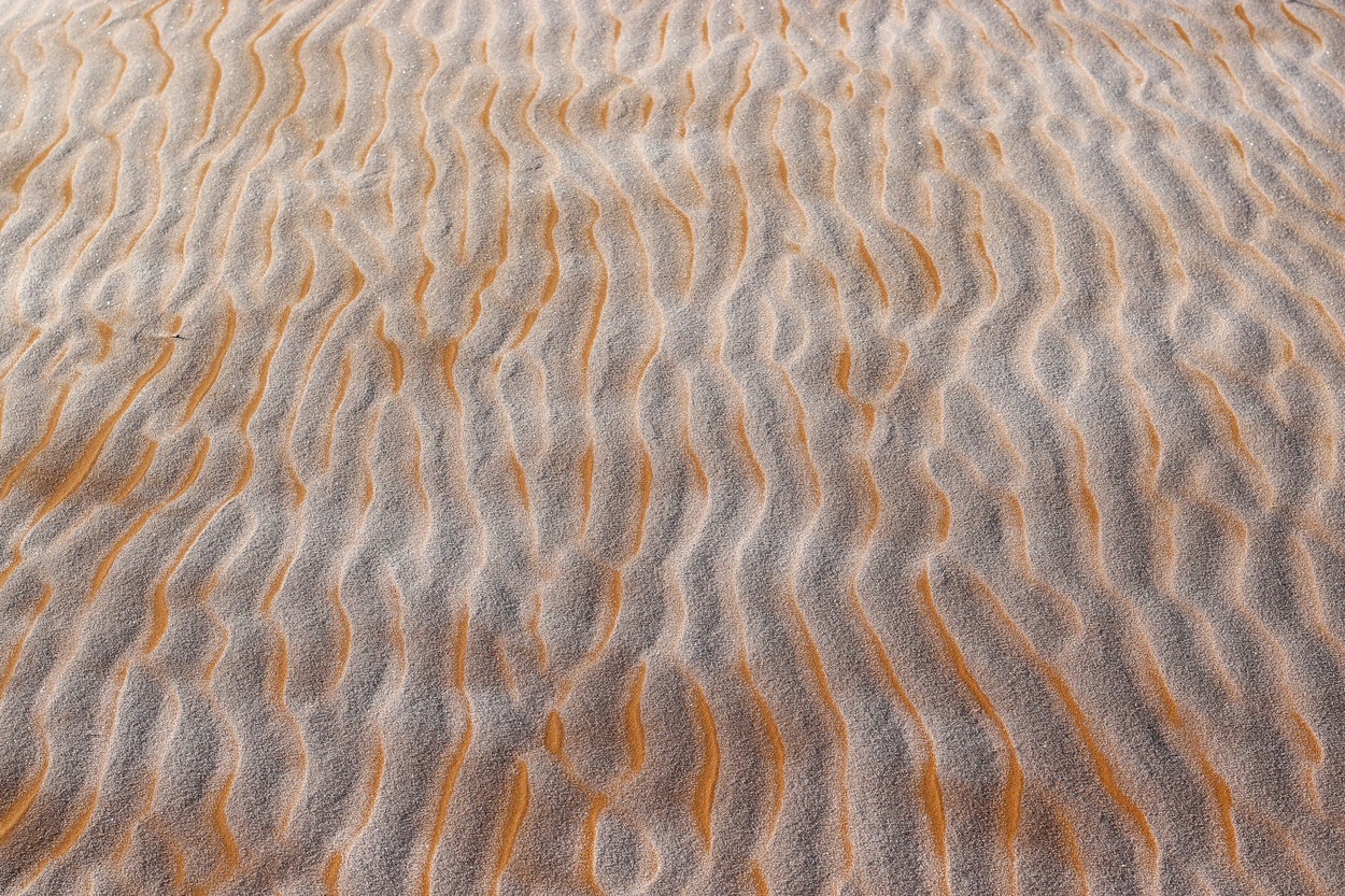 Dune de nisip, acoperite de zăpadă. Fenomen rar în deșertul Sahara