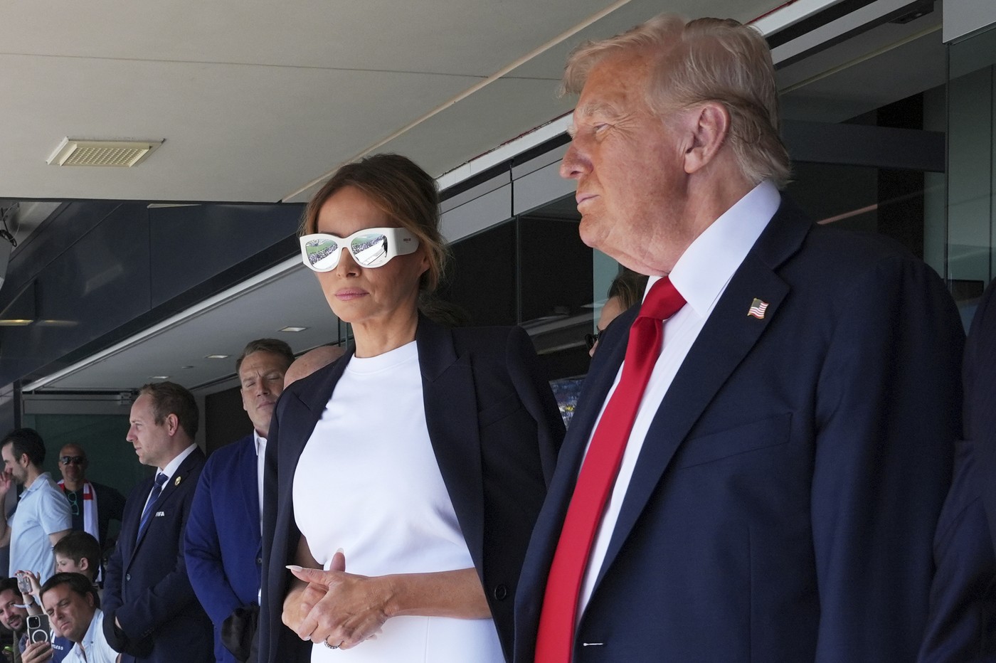 Melania Trump a atras din nou toate privirile. Cum a apărut în tribune la finala Campionatului Mondial al Cluburilor 2025