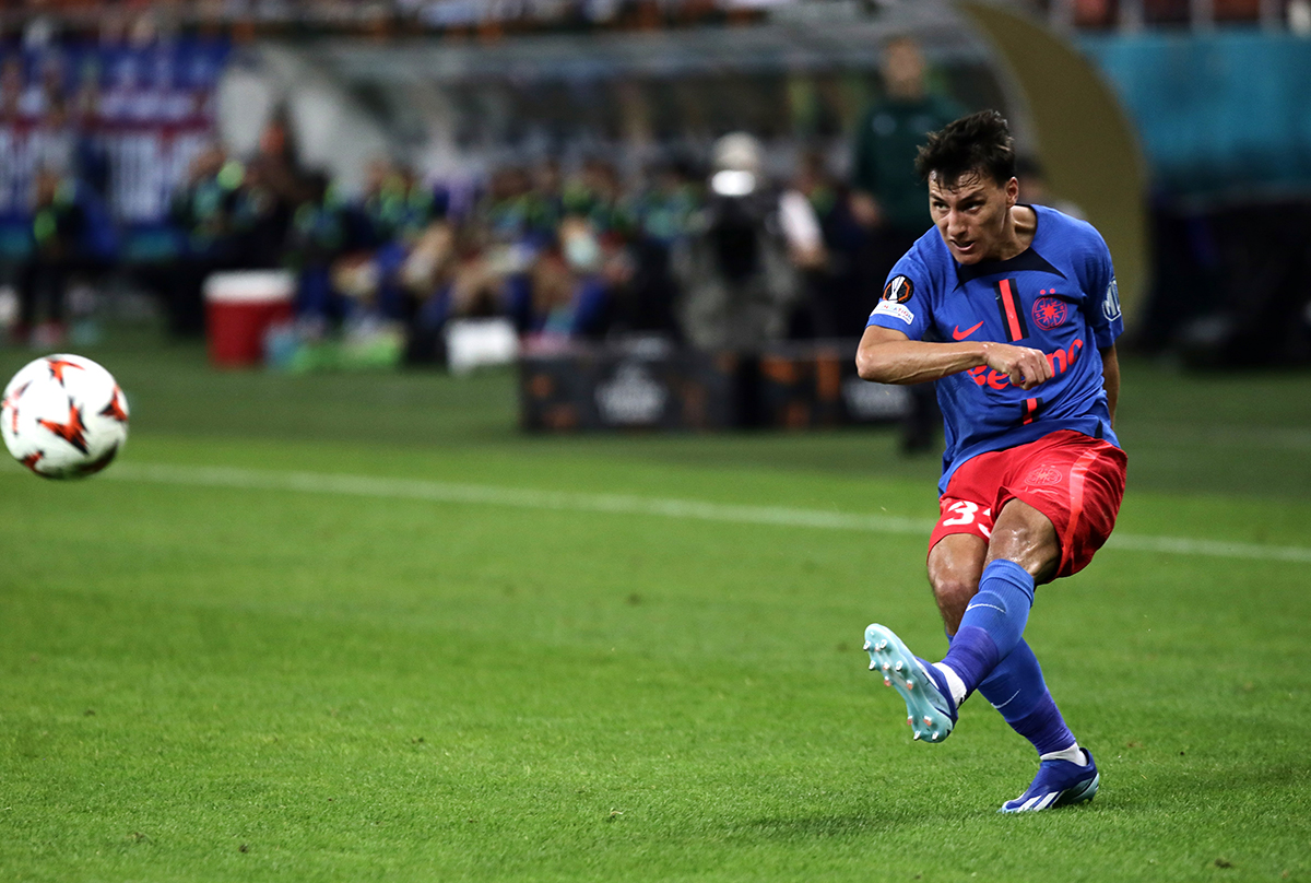 FCSB - Rigas FS 4-1. Principalele imagini de la victoria care i-a dus pe roș-albaștrii pe locul 2 în Europa League | GALERIE FOTO