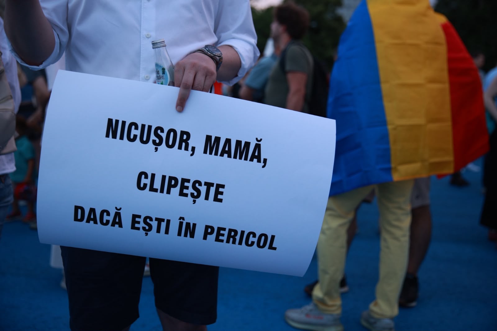 Protest în Piața Victoriei: Sute de oameni manifestă sub sloganul „România e sub asediu”. Ce cer organizatorii și ce mesaj are Jandarmeria