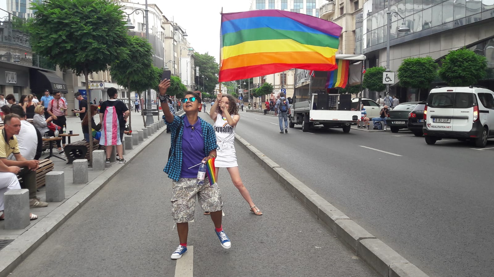 GALERIE FOTO/ Bucharest Pride organizare 2018. Cuplul Coman-Hamilton, vedeta evenimentului