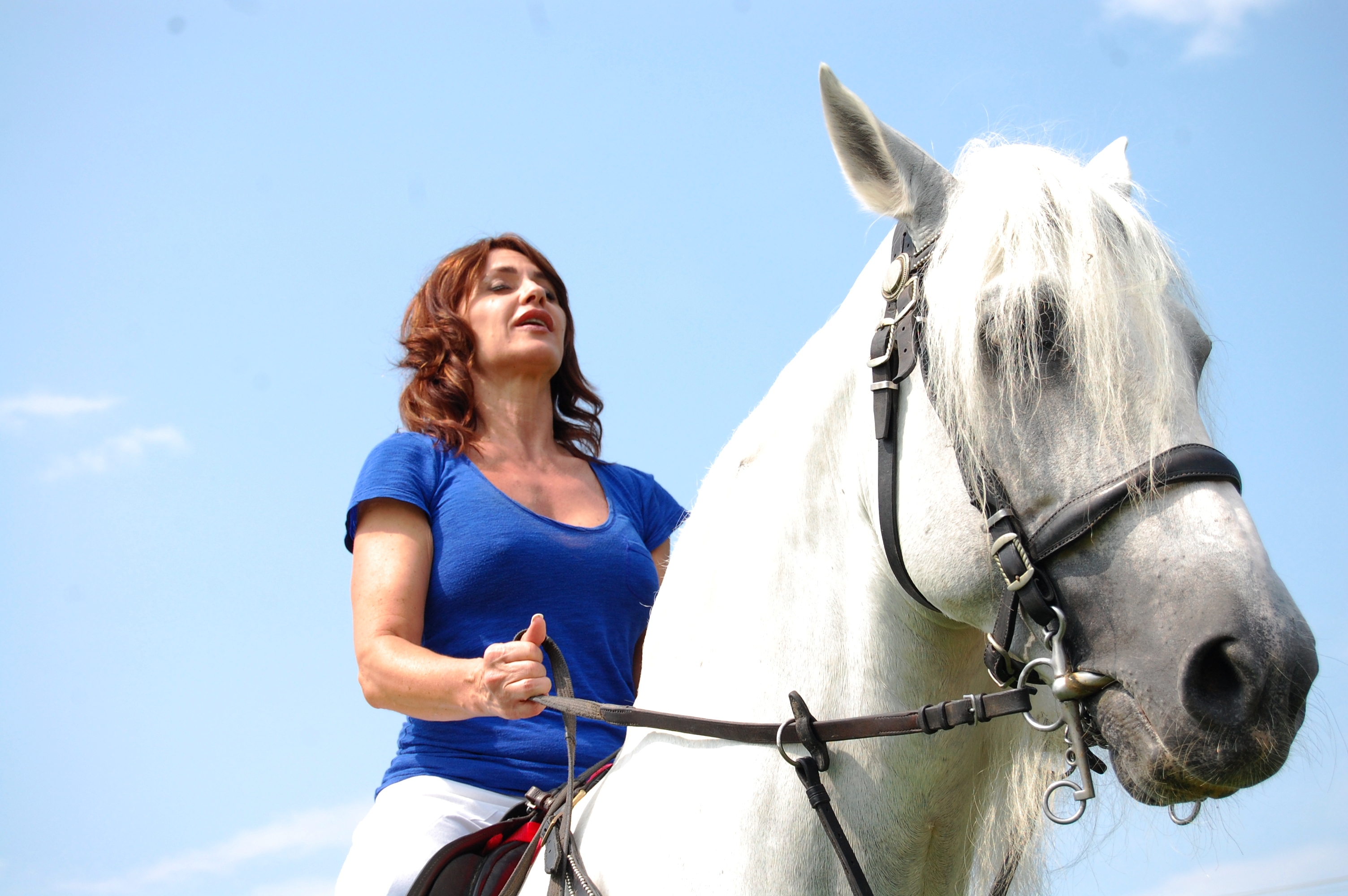 NADIA COMĂNECI/ Libertatea a fost acolo când a învățat să călărească!